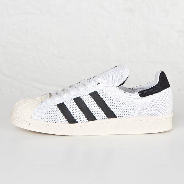 Adidas Superstar 80s Primeknit White Black