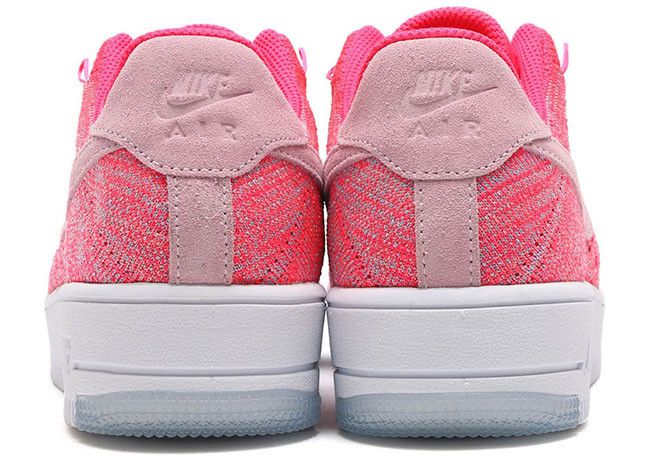 Nike air force 1 flyknit womens pink clearance