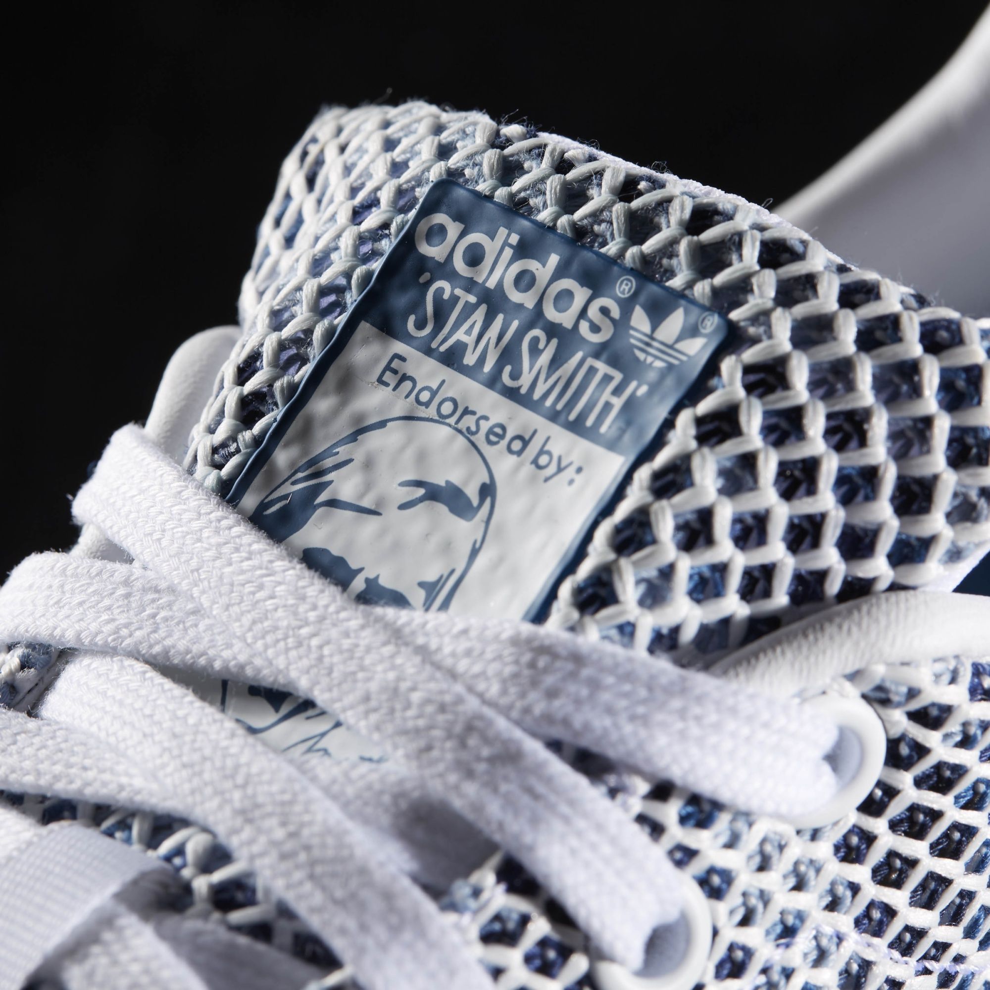 Adidas stan smith blue mesh outlet