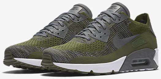 Nike Air Max 90 Ultra 20 Flyknit Rough Green