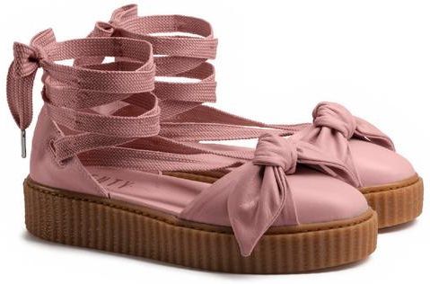 Buy Fenty x Wmns Bow Creeper Sandal Silver Pink 365794 01 GOAT IT