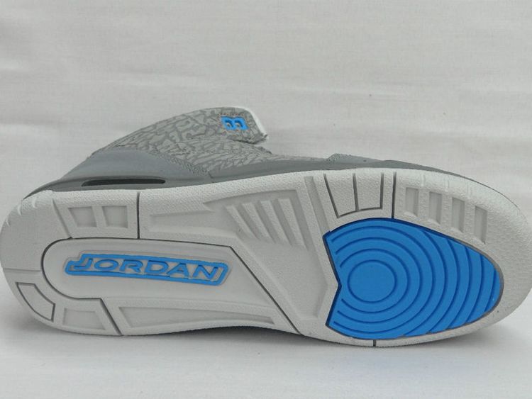 Air Jordan 3 Retro GS Cool Grey Blue Glow