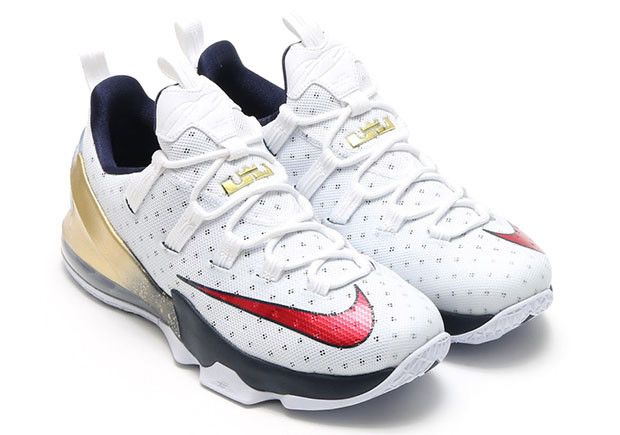 Lebron 13 red and white shop