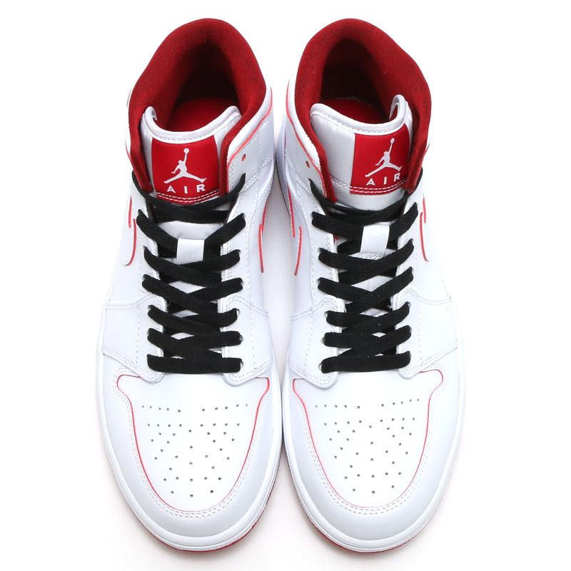 Buy Air Jordan 1 Retro Mid 'White Gym Red' - 554724 103 | GOAT