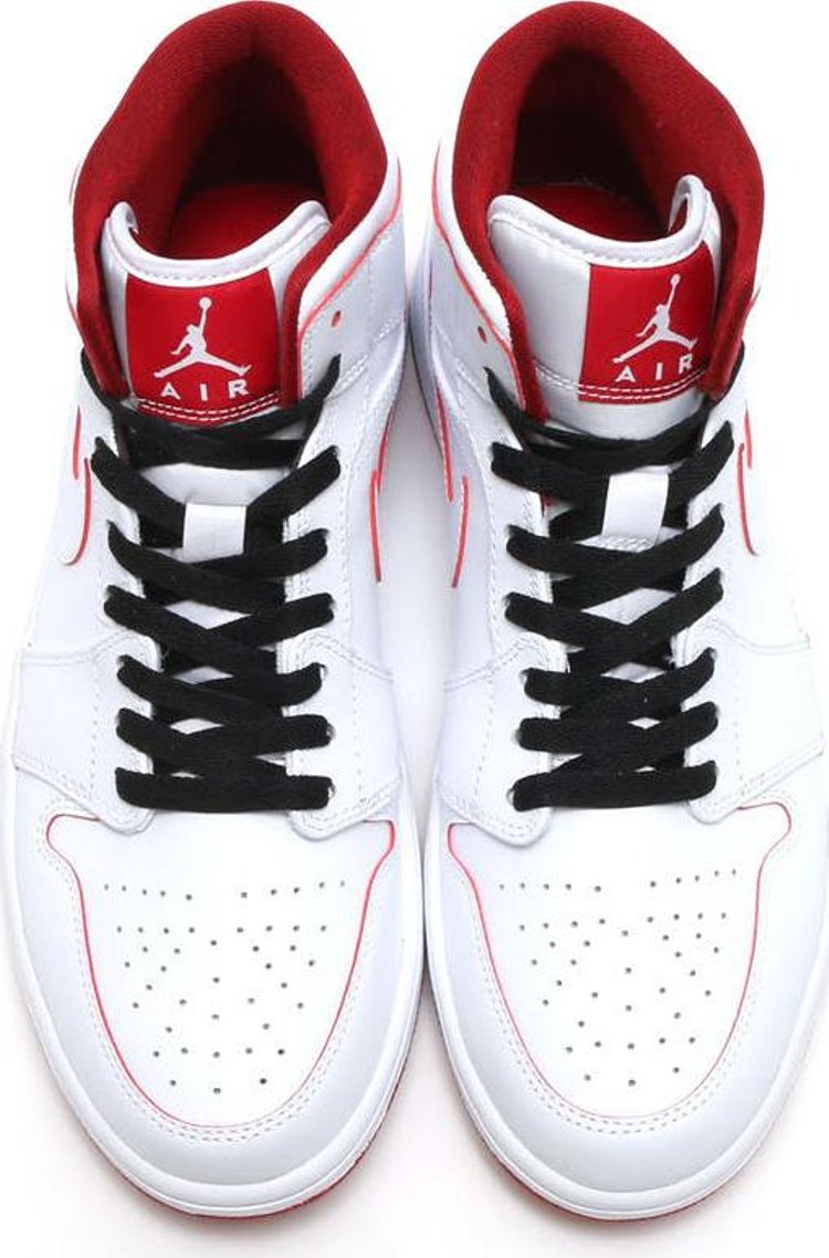 Air Jordan 1 Retro Mid White Gym Red