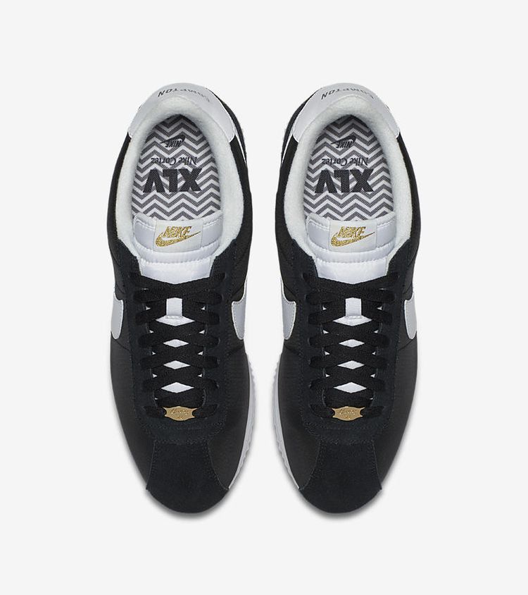Nike cortez negras nylon cheap