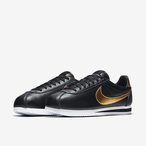 Nike classic cortez black hot sale