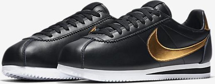 Shop Nike's Classic Cortez in Black & Rose Gold