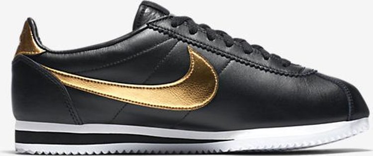 Classic Cortez Premium Black Metallic Gold