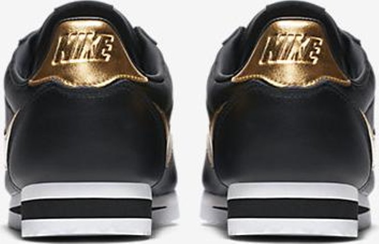 Classic Cortez Premium Black Metallic Gold