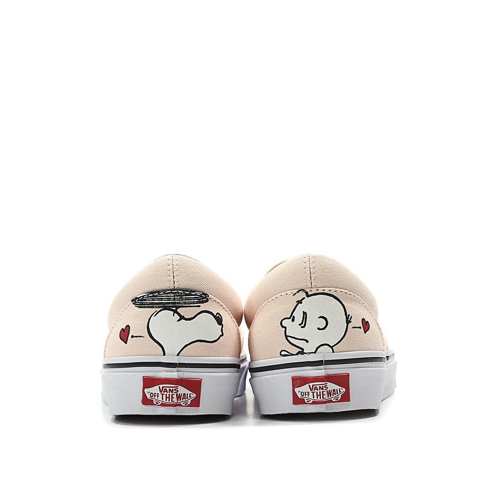 Vans slip on peanuts snoopy & lucy skate shoe top