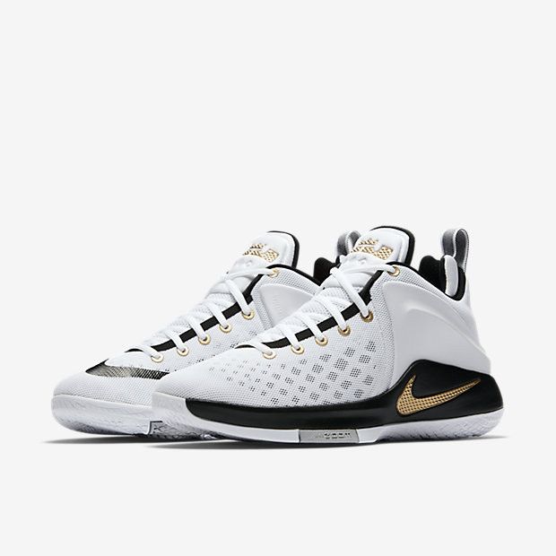 Buy LeBron Zoom Witness White Black Gold 852439 102 GOAT