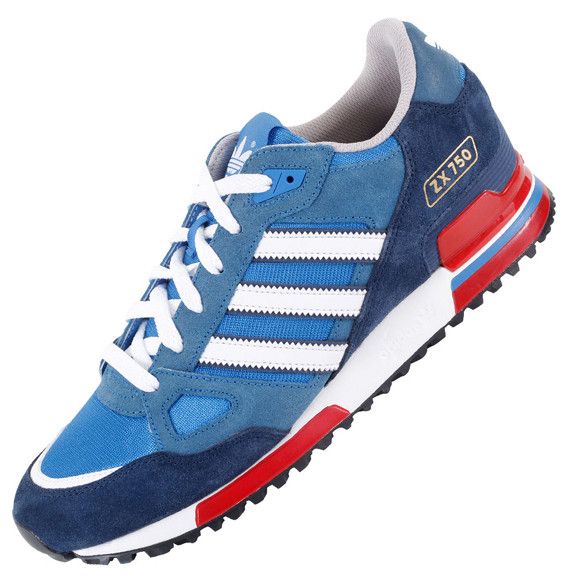 Adidas originals zx 750 blue white store