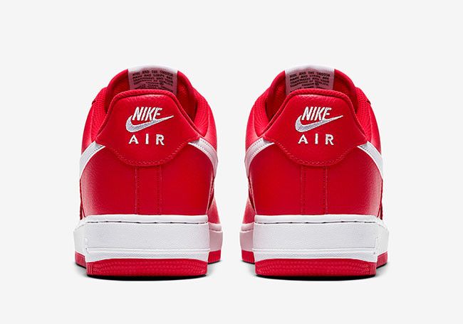 Size 8.5 Air Force 1 Low Mini Swoosh University Red