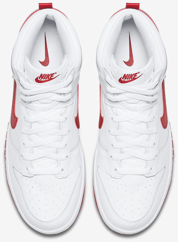 Nike Dunk High White Gym Red