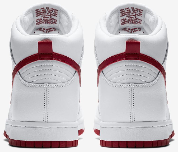 Nike Dunk High White Gym Red