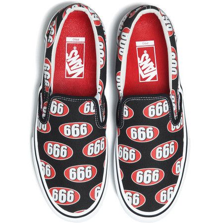 Buy Supreme x Slip On Black 666 VN0A347VOX3 GOAT