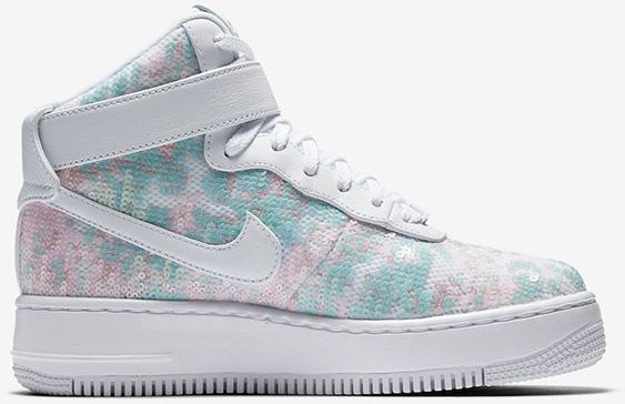 Nike Wmns Air Force 1 Upstep Hi LX Sequin Fabric