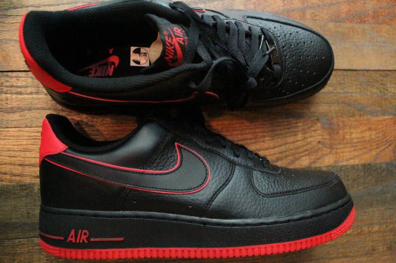 New black and red air force 1 store