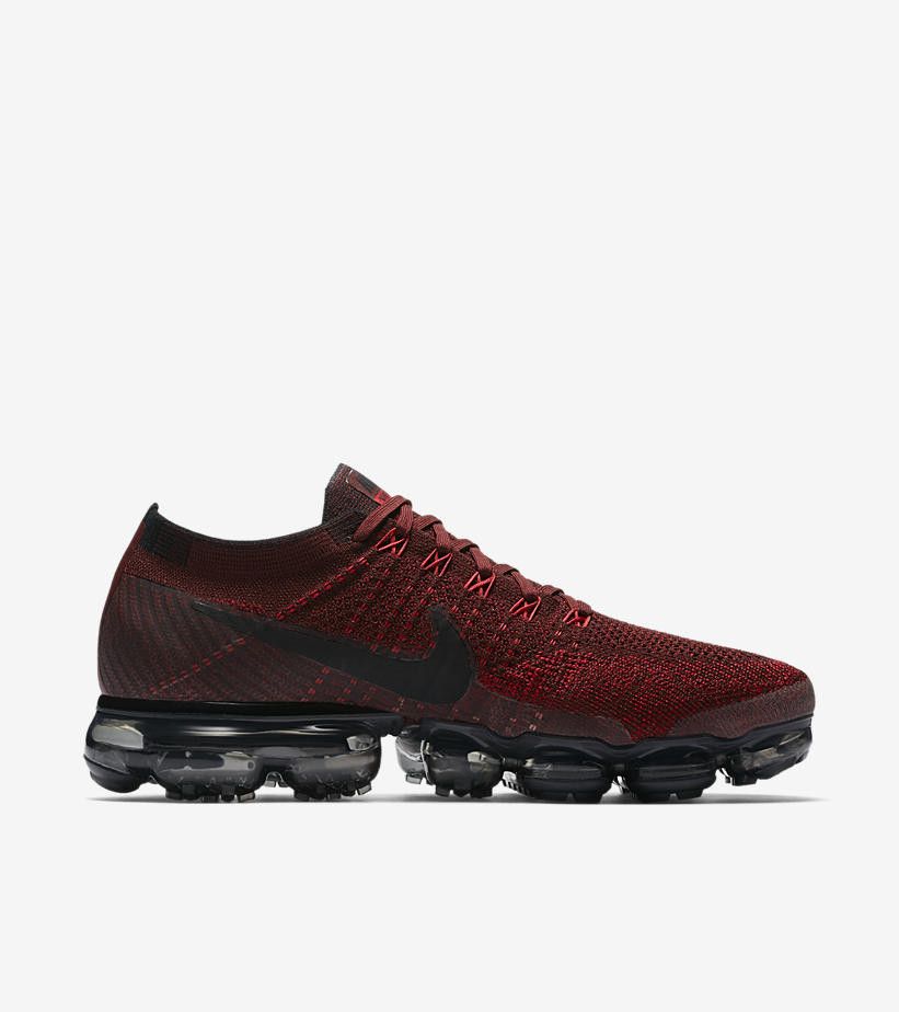 vapormax flyknit 3 black red