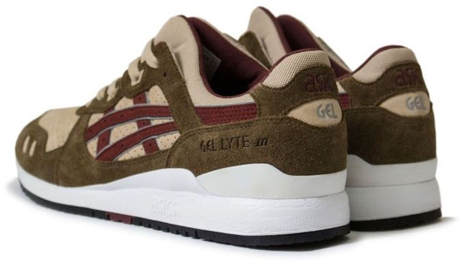 Patta x ASICS Gel Lyte 3 Birch Burgundy