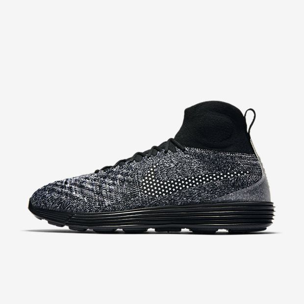 Size 10.5 Lunar Magista 2 Flyknit FC Black White