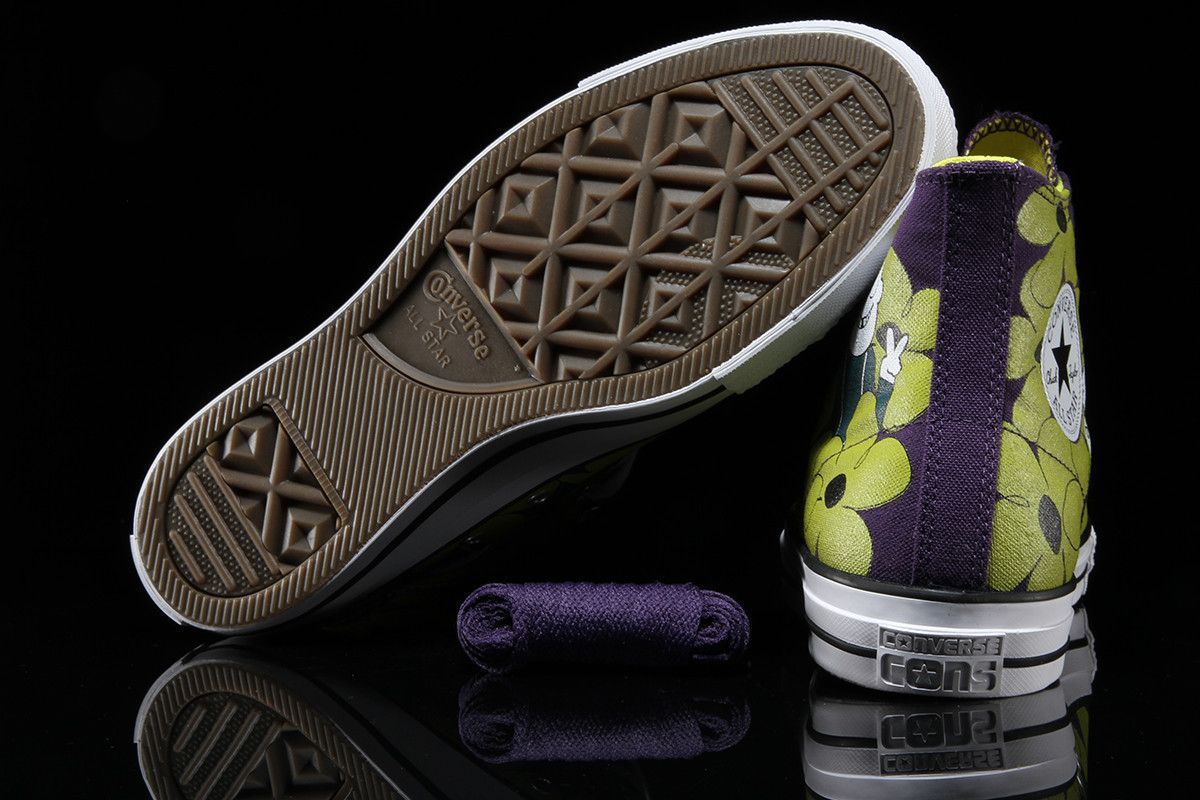 Size 11.0 Dinosaur Jr. x Chuck Taylor All Star Pro Hi Eggplant Peel