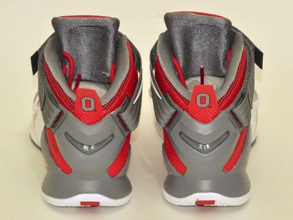 Size 9.0 LeBron Soldier 9 Premium Ohio State Buckeyes