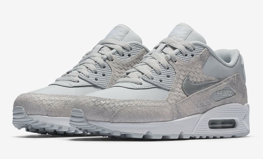 Buy Wmns Air Max 90 Premium Grey Snakeskin 896497 004 GOAT