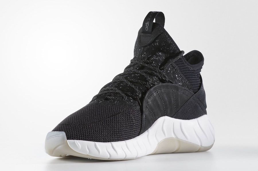 Adidas tubular rise white top