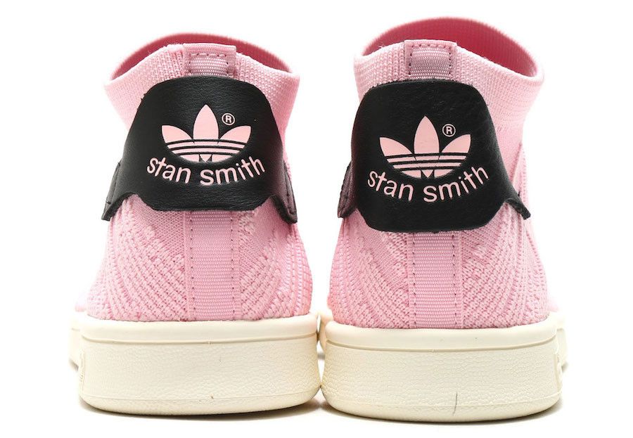 Adidas stan smith sock primeknit pink sales