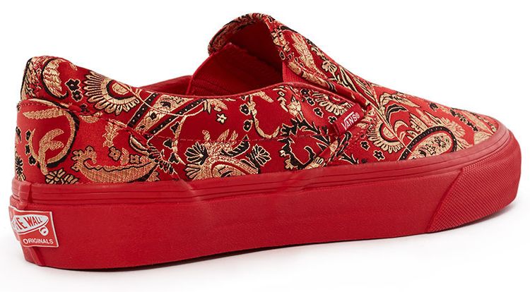 Opening Ceremony x Vans Slip On LX Qi Pao II Red