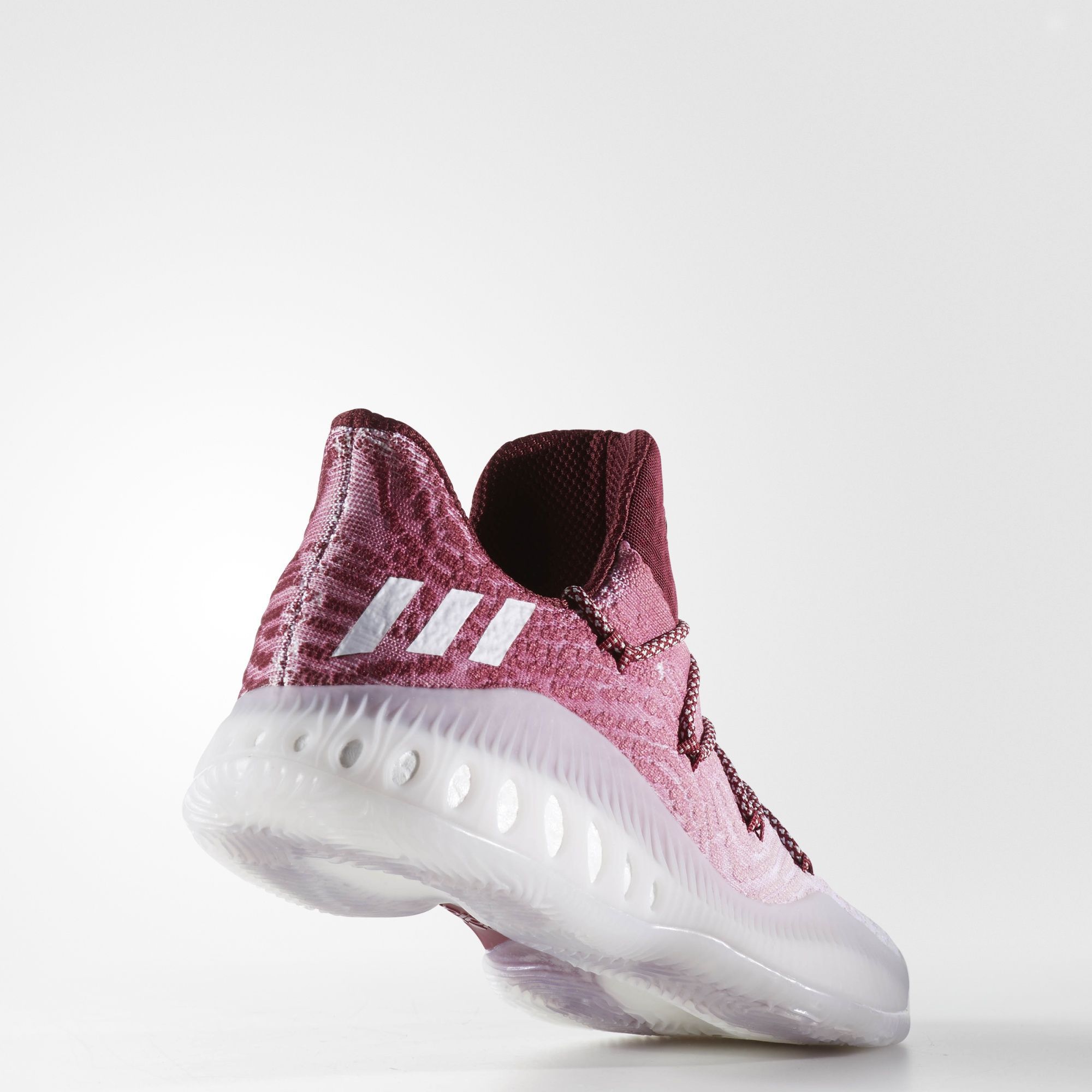 Adidas crazy low explosive primeknit white burgundy sale