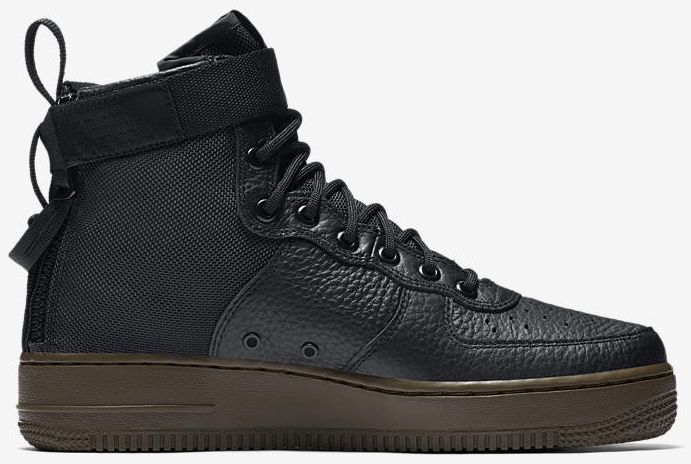 Sf air force 1 mid black dark hazel 2025