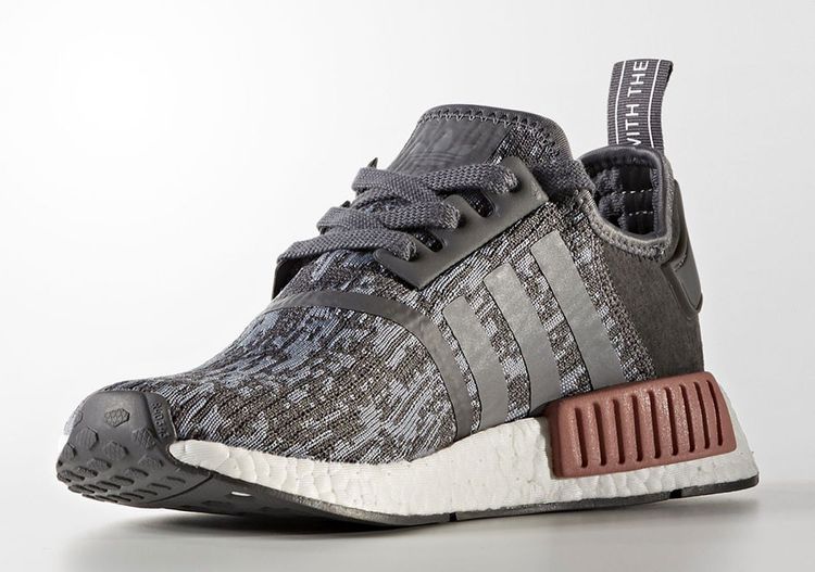Adidas Wmns NMD R1 Heather Grey Raw Pink