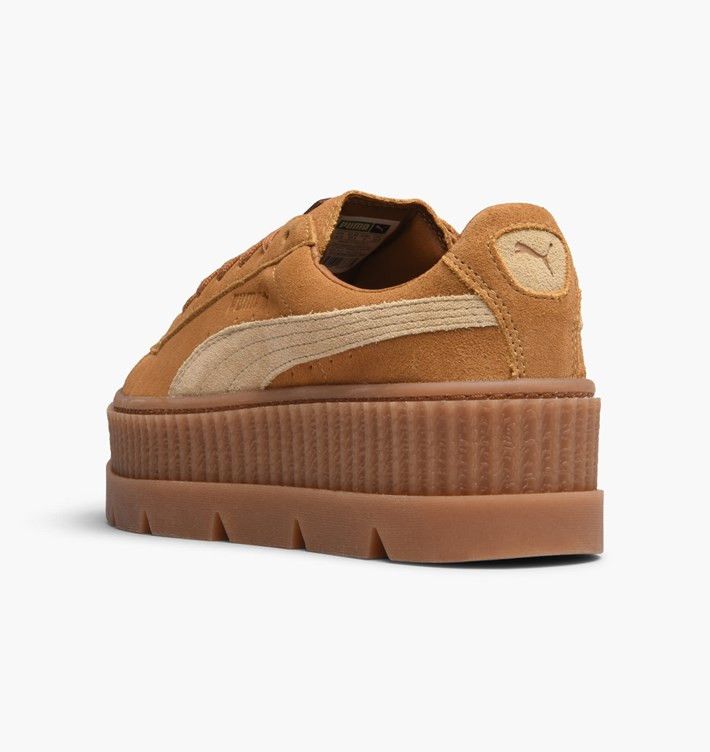 Puma fenty cleated creepers golden brown suede store