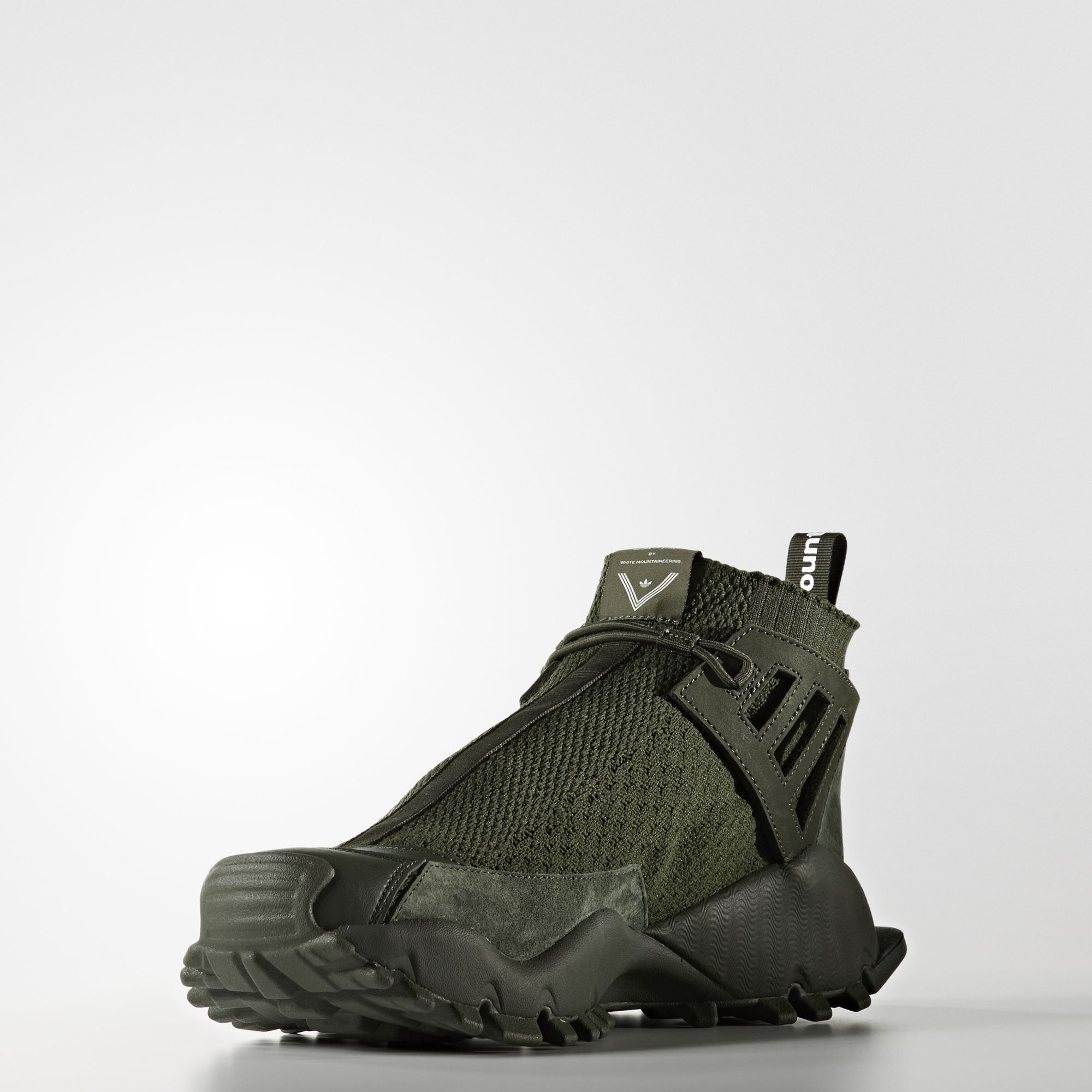 Size 6.5 White Mountaineering x Seeulater Alledo Primeknit Olive