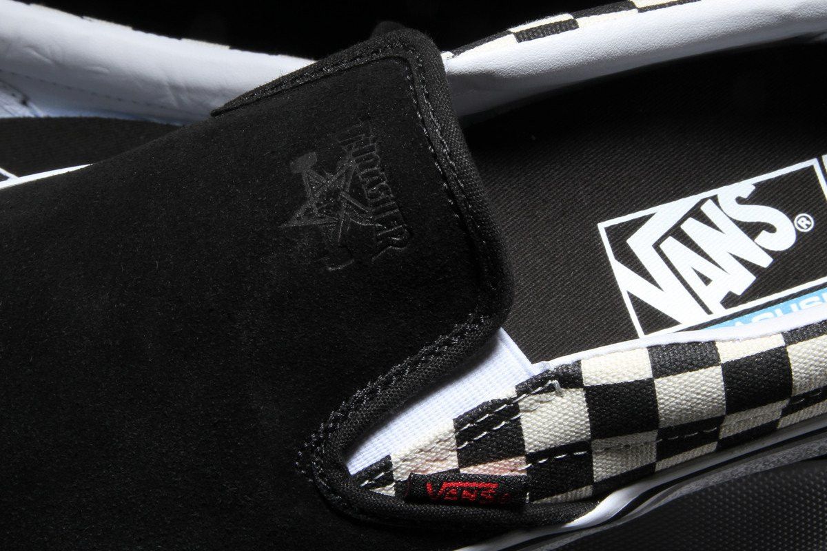 Buy Thrasher x Slip On Pro Checkerboard VN0A347VOJ6 GOAT