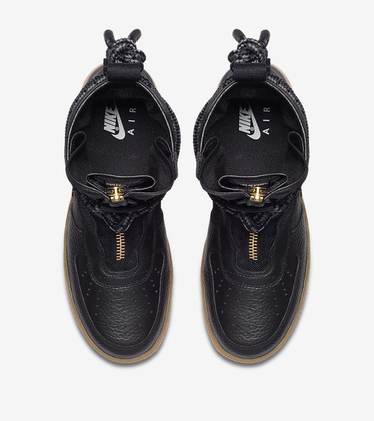 Nike sf air force 1 high black and yellow sales