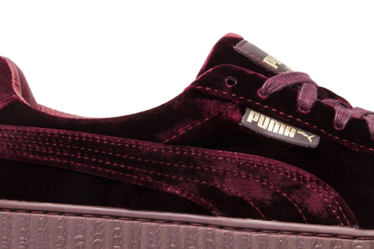 Royal Purple Puma Creepers 40 Size Fenty X Wmns Velvet Creeper 'Burgundy'