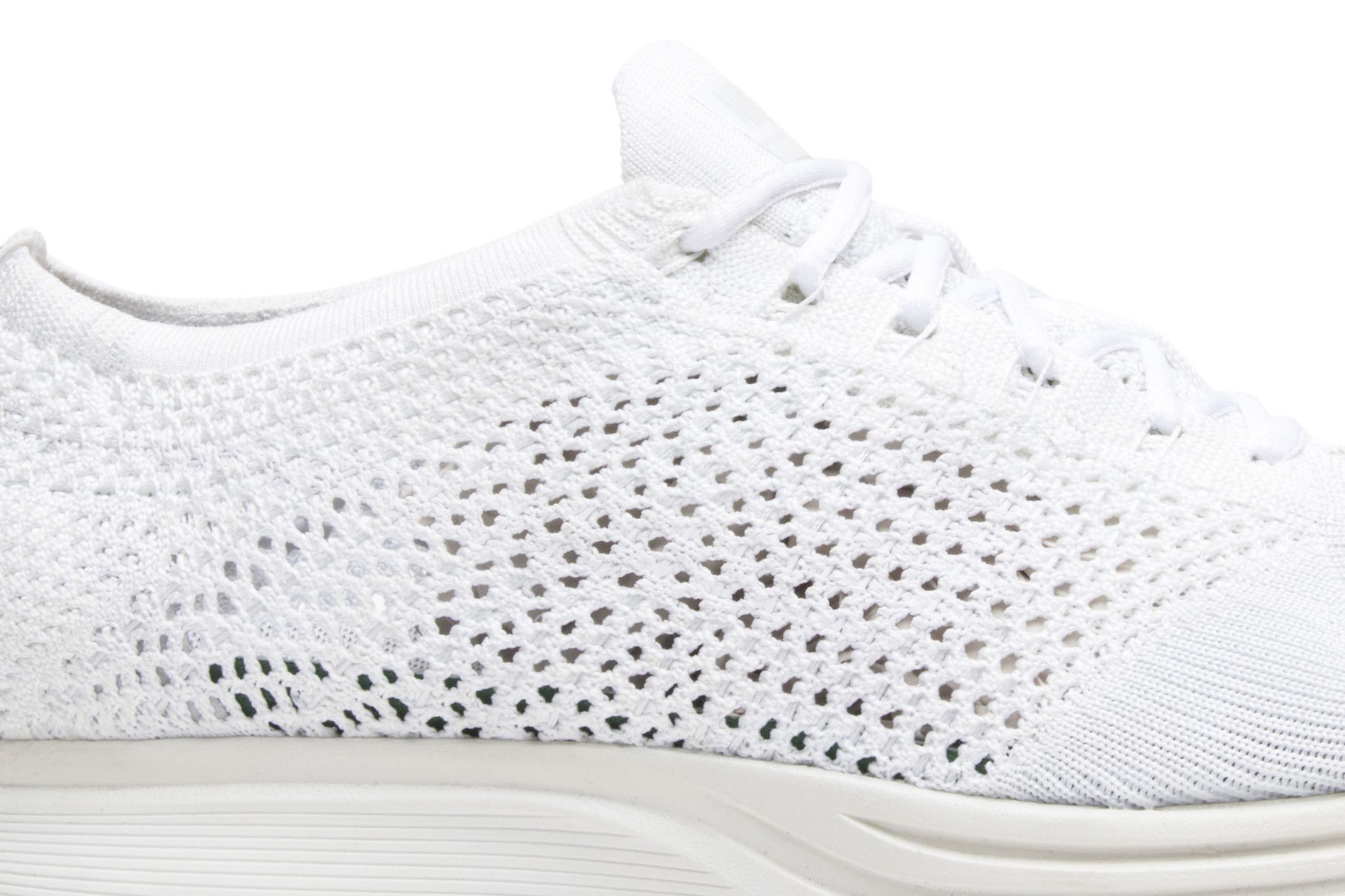 Flyknit racer triple white top
