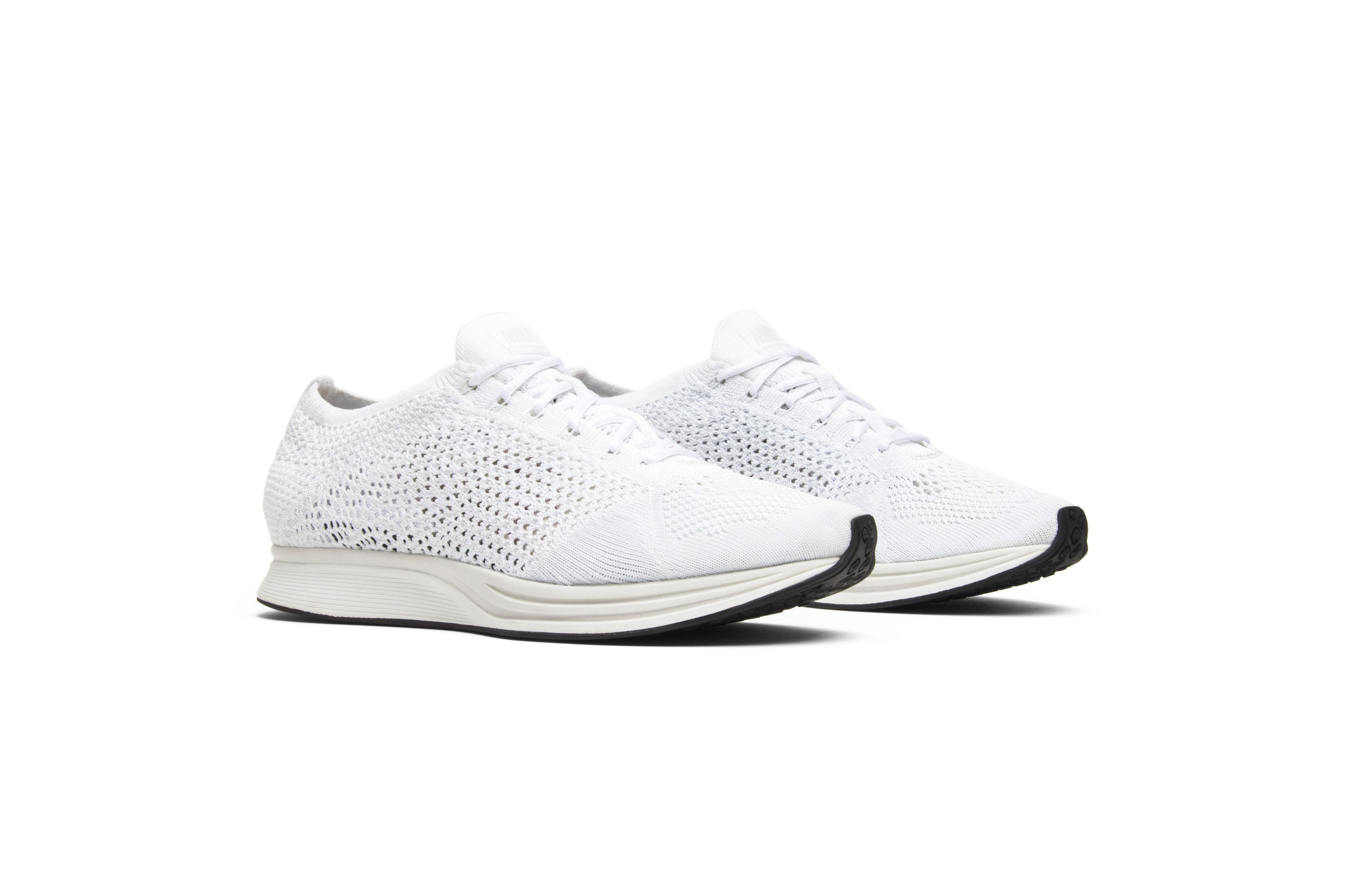Size 10.0 Flyknit Racer Triple White