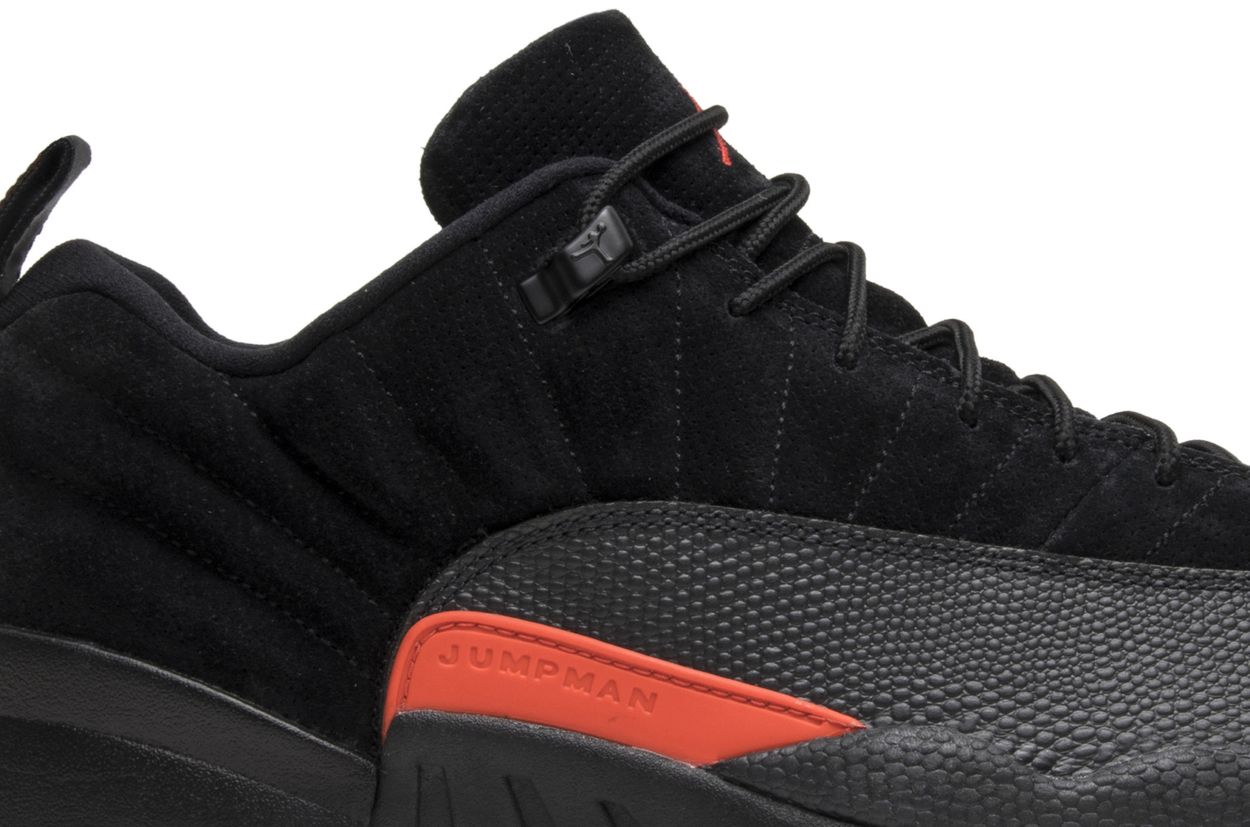 retro 12 low black and orange