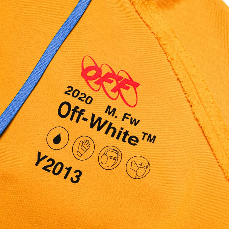 Off White Industrial Y013 Incomplete Hoodie Yellow