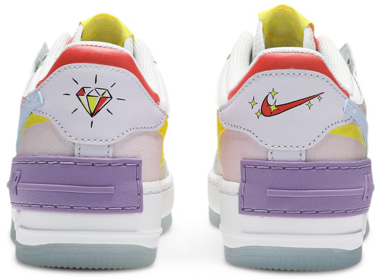 Nike Wmns Air Force 1 Shadow White Hydrogen Blue