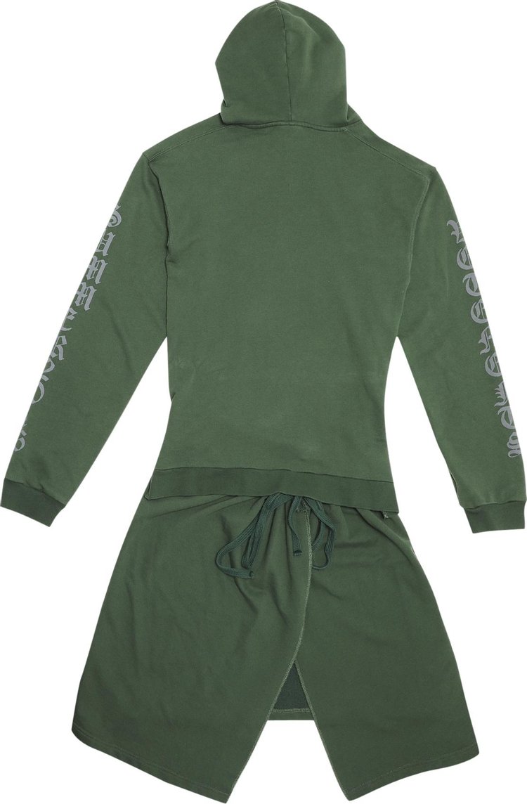 Vetements Midi Hoodie Dress Green