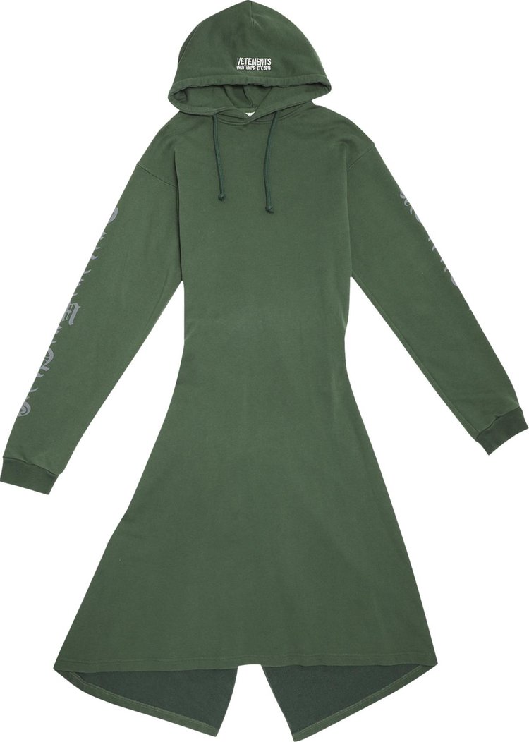 Vetements Midi Hoodie Dress 'Green'