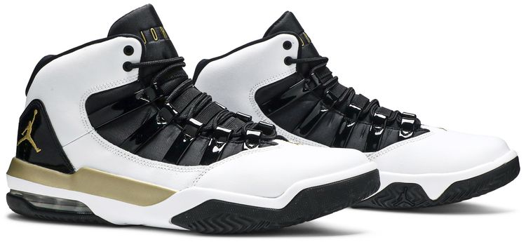 Air Jordan Max Aura White Black Gold