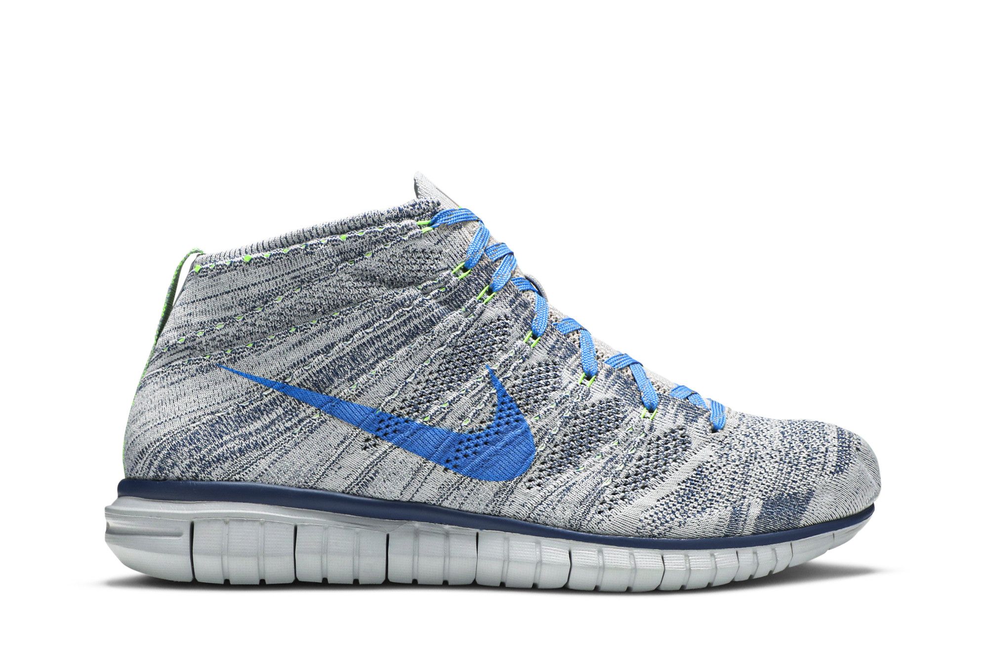Buy Free Flyknit Chukka Wolf Grey Photo Blue 639700 002 GOAT UK