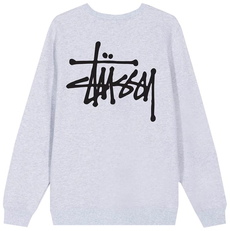 Stussy Basic Crew Ash Heather